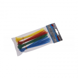 Coliere plastic pentru cabluri 150 x 2.5 mm. (100 buc.) colorate