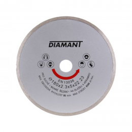 Disc diamantat continuu 180 x 22.2 mm.